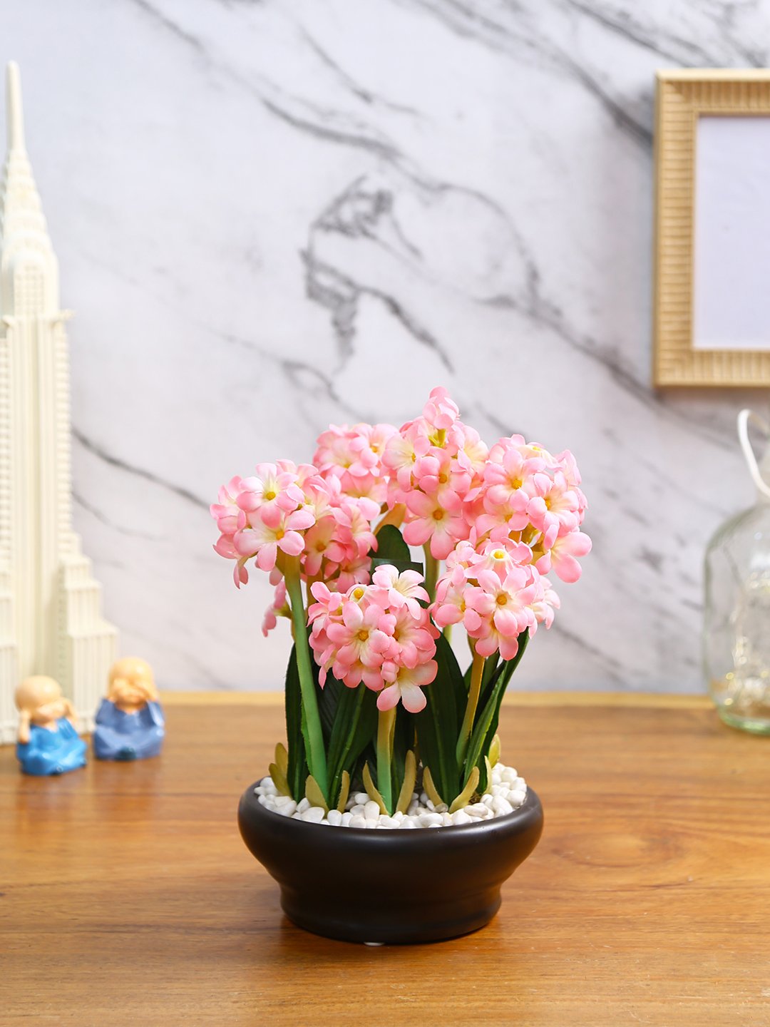 Deco World Artificial Hyacinth Plant in Ceramic Pot (26 cm Tall) Artificial Hyacinth Plant in Ceramic Pot (26 cm Tall)