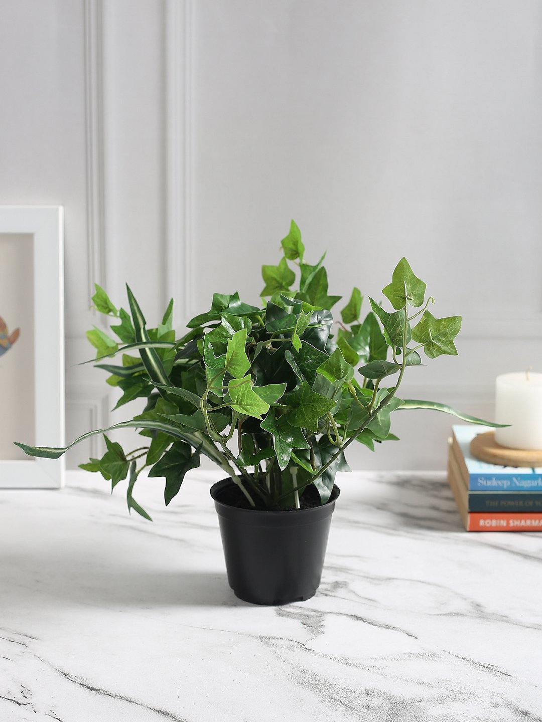 Deco World Artificial Ivy Potted Potted Plant in Plastic Pot (20 cm Tall)