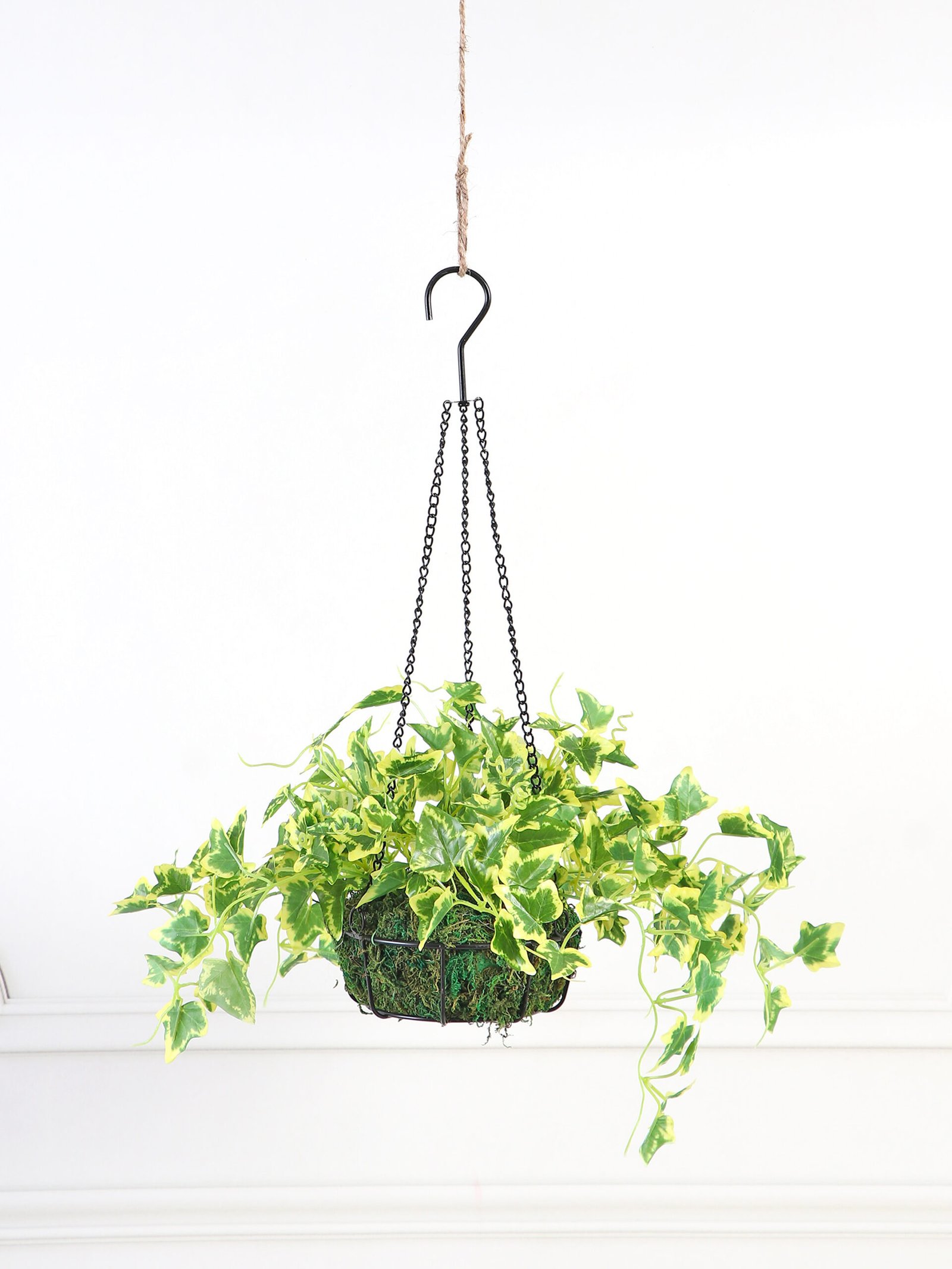 Artificial Hanging IVY Plant in Basket – 54 cm