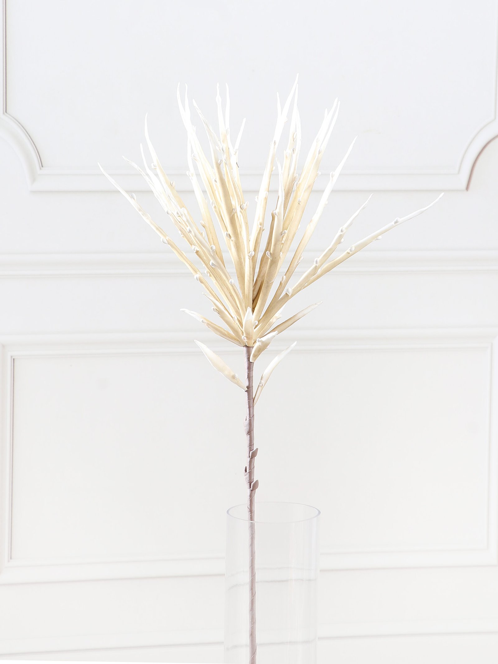 Artificial Aloe Foam Flower Stem – Cream