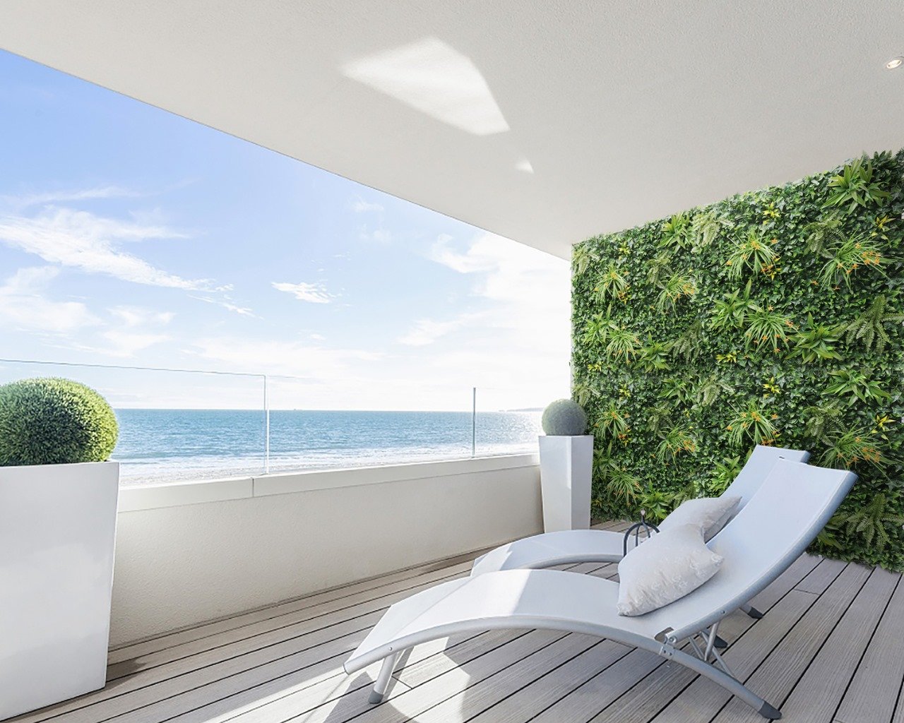 Country Sunset UV Resistant Artificial Vertical Wall Garden Tile – 1 mtr x 1 mtr