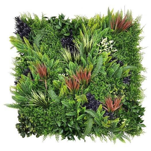 Dense Boston Fern UV Resistant Artificial Vertical Wall Garden Tile – 1 mtr x 1 mtr