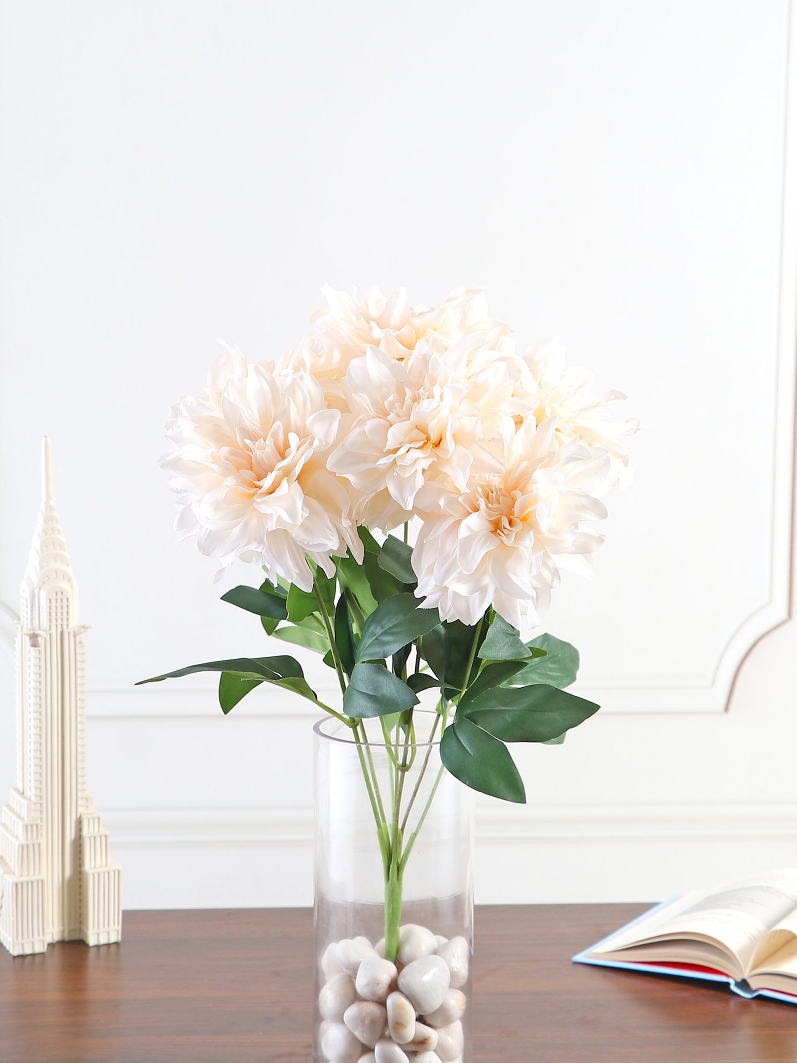 Artificial Dahlia Bunch – Cream