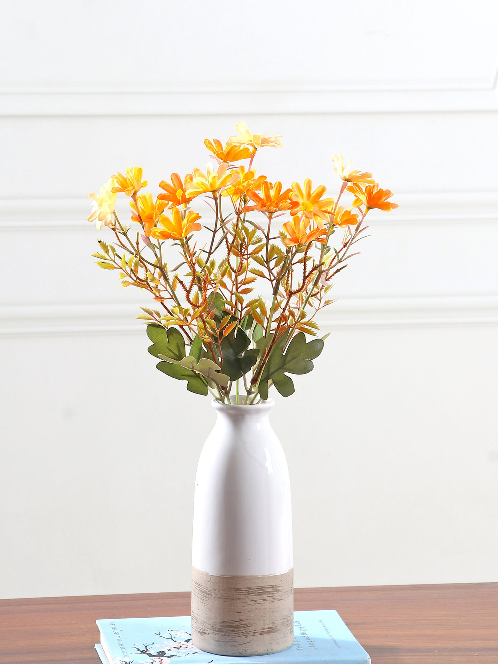 Artificial Daisy Flower Bunch – Orange