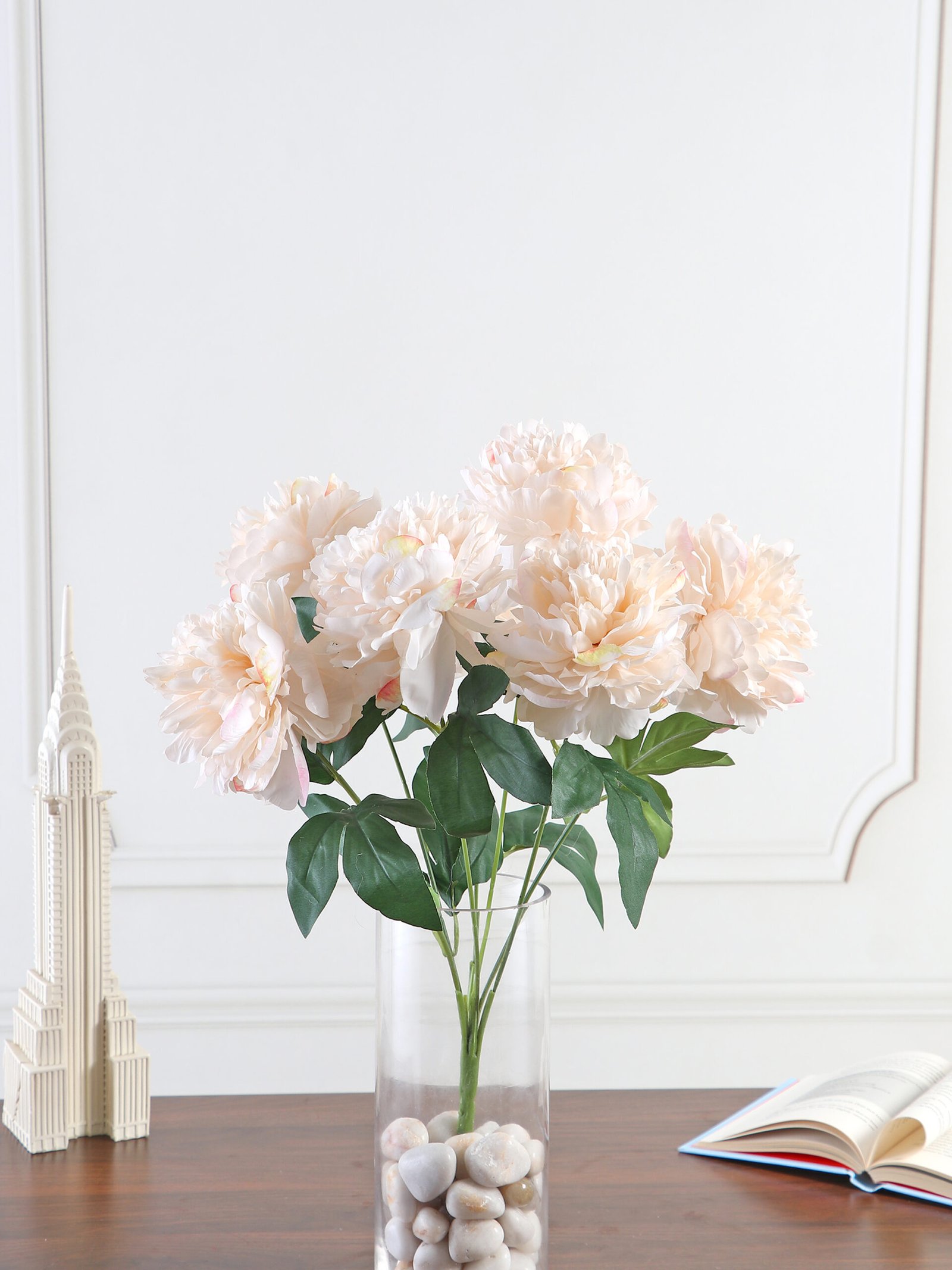 Artificial Peony Bunch – Cream