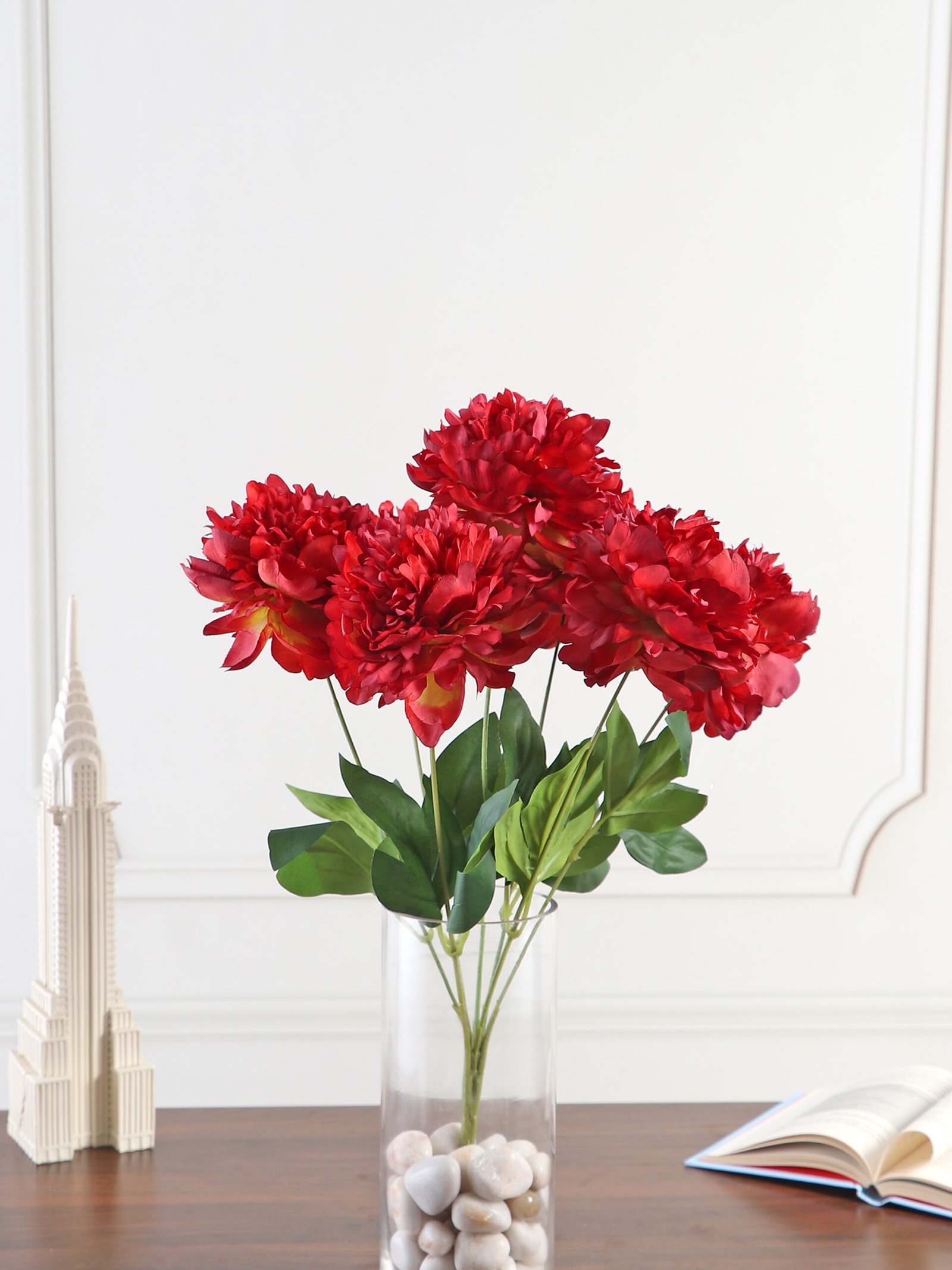 Artificial Peony Bunch – Red