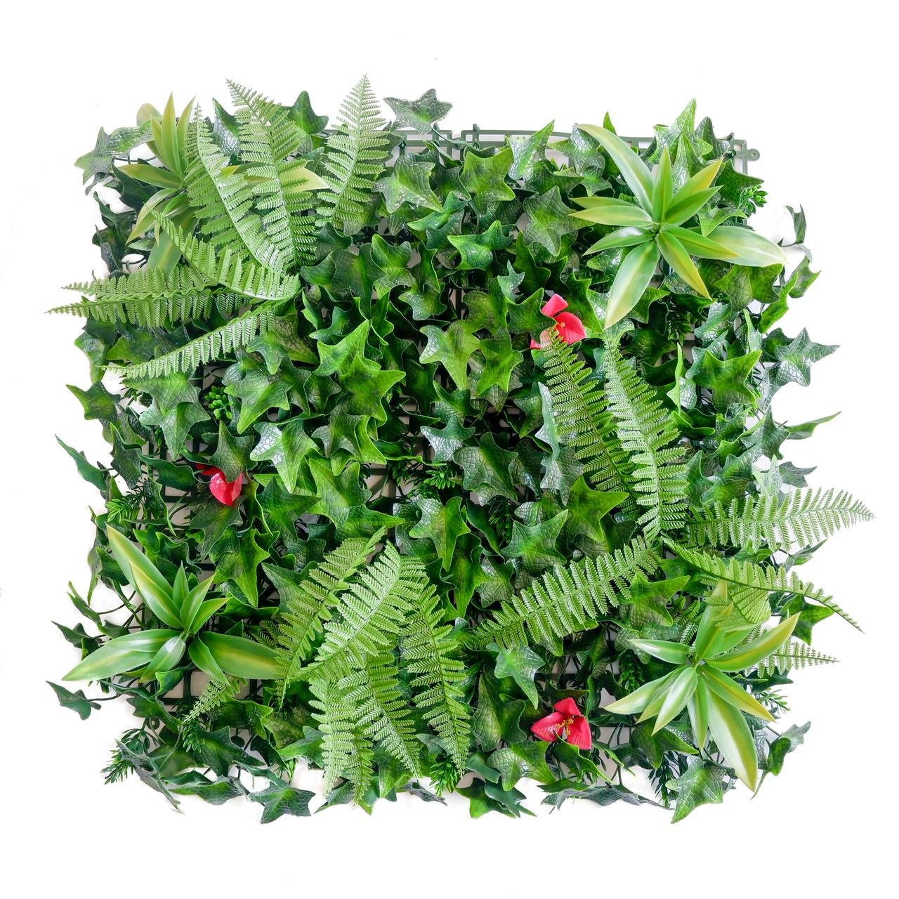 Flowering Lilac UV Resistant Artificial Vertical Wall Tile – 50 cm x 50 cm