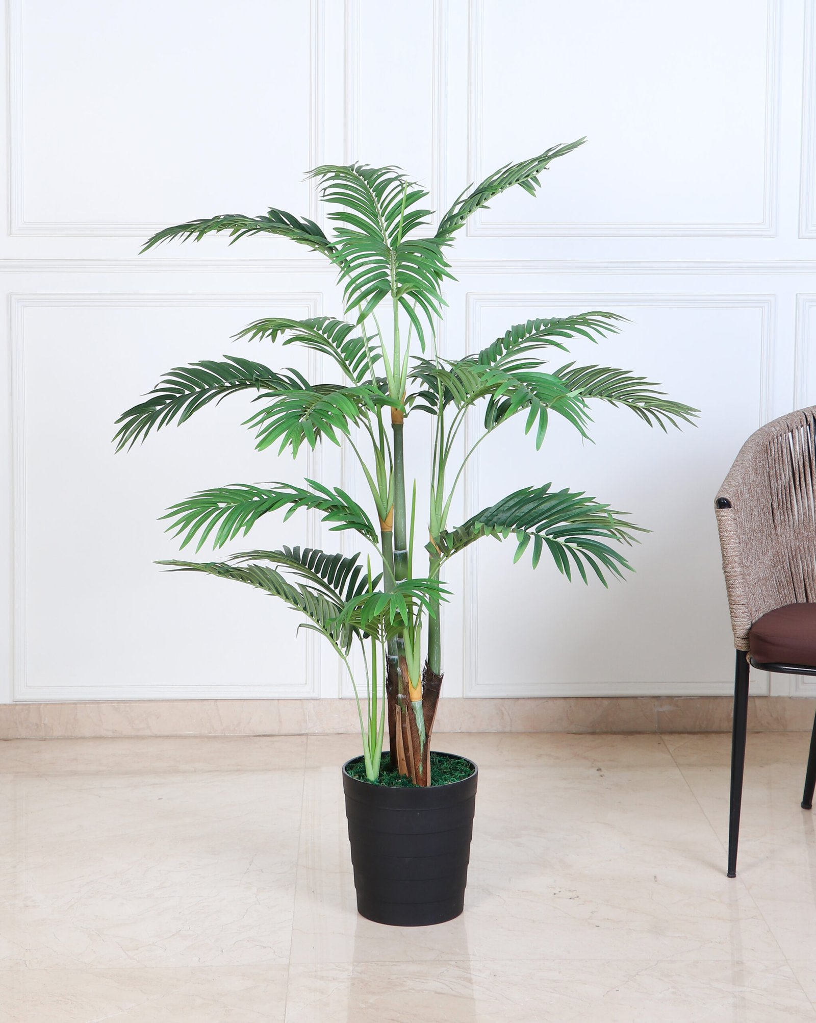 Deco World Artificial Golden Palm Tree – 4 Feet