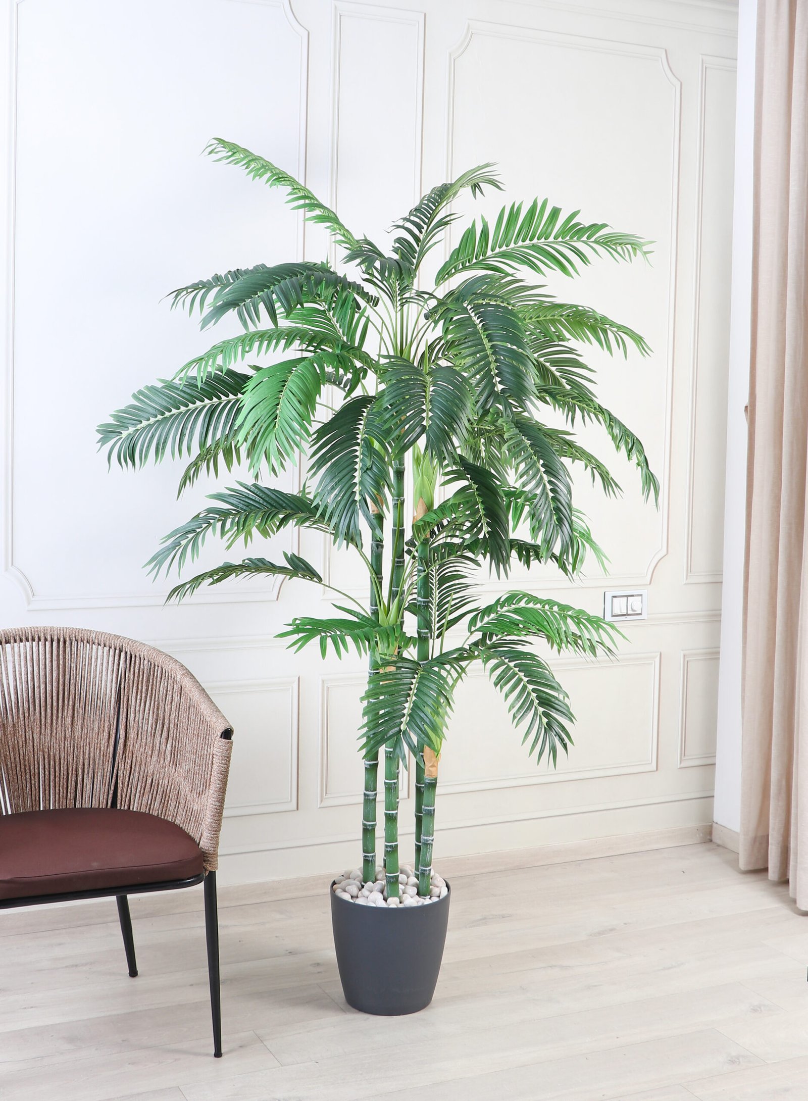 Deco World Artificial Golden Palm Tree – 6 Feet