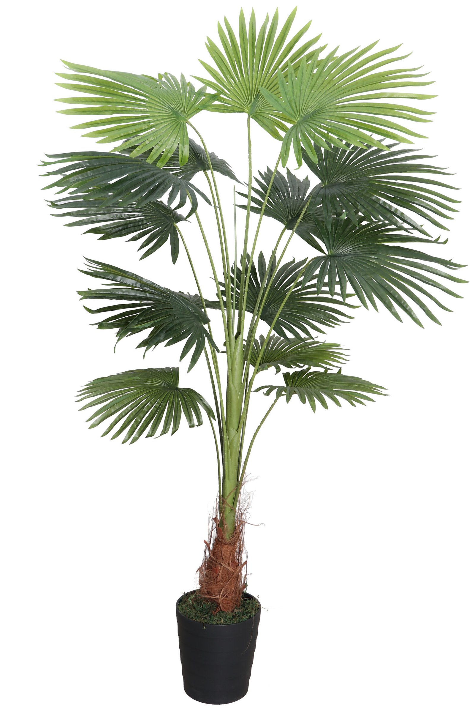 Deco World Artificial Fan Palm Plant – 6 Feet