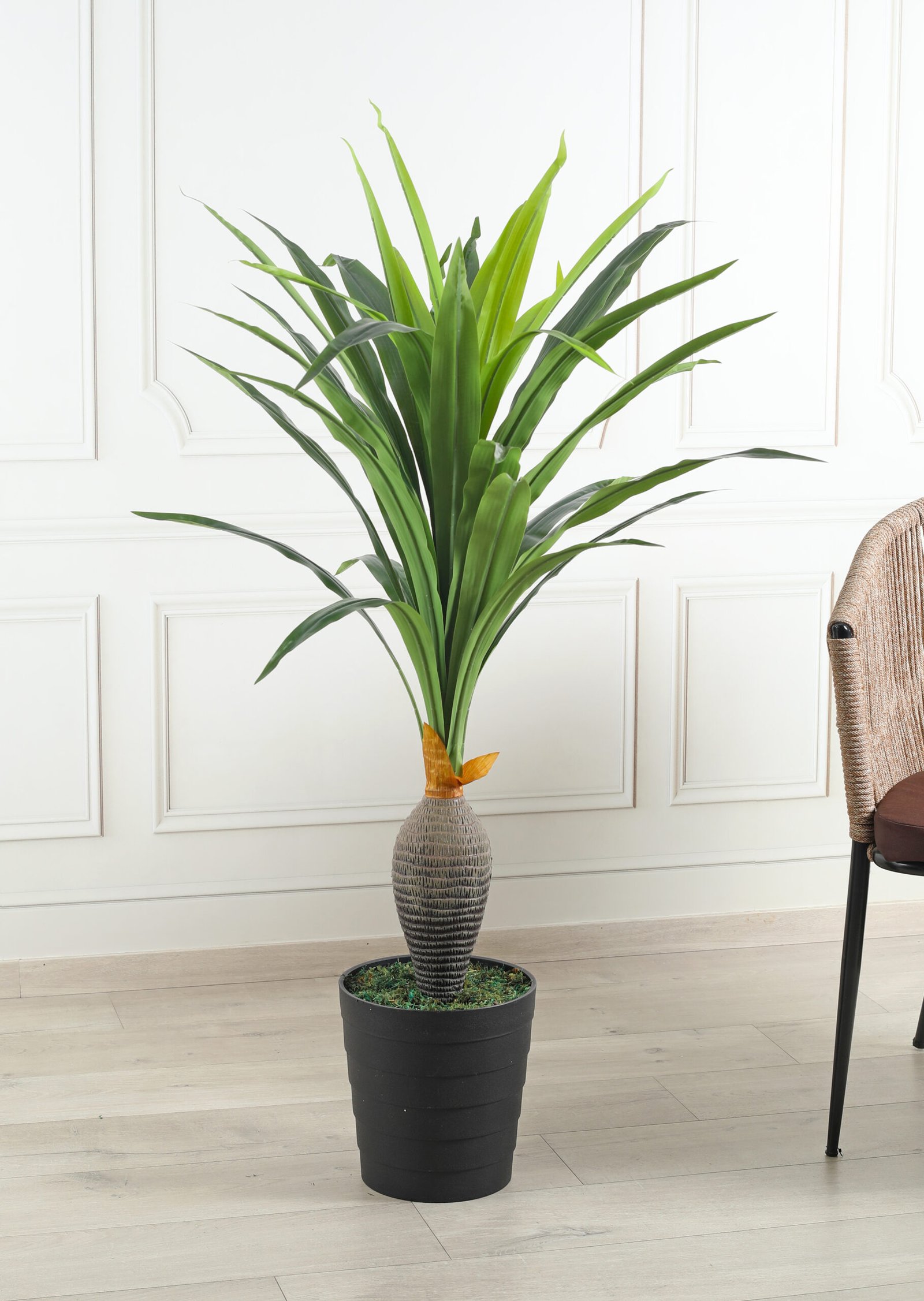 Deco World Artificial Bottle Yucca Plant – 4 Feet, Green