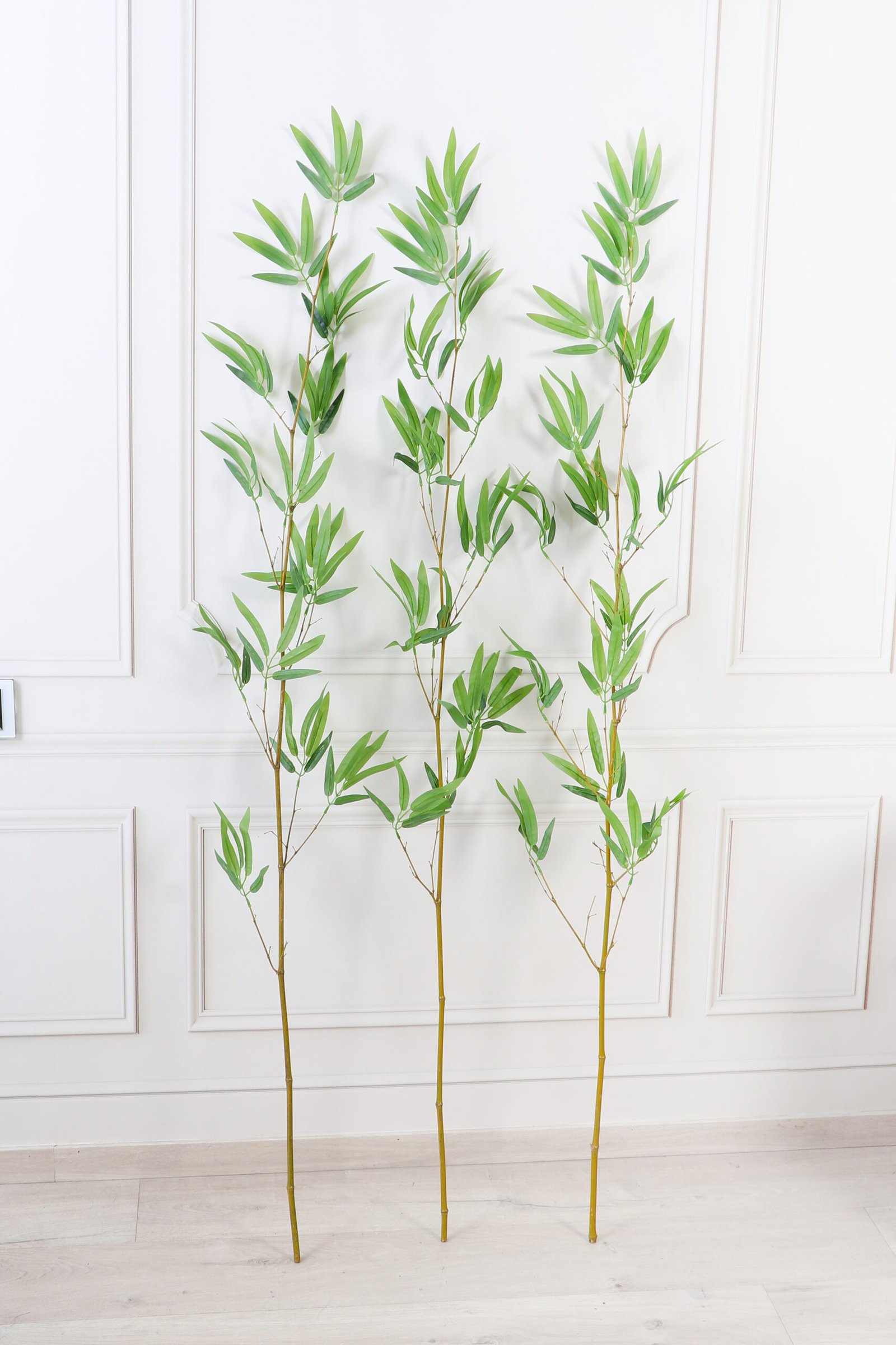 Deco World Artificial Bamboo Plant Single Stems – 5 Feet, Set of 5