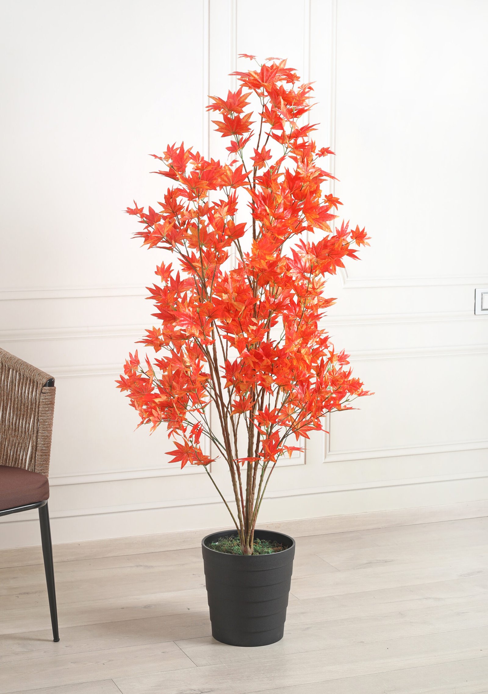 Deco World Artificial Autumn Japanese Maple Plant – 5 Feet