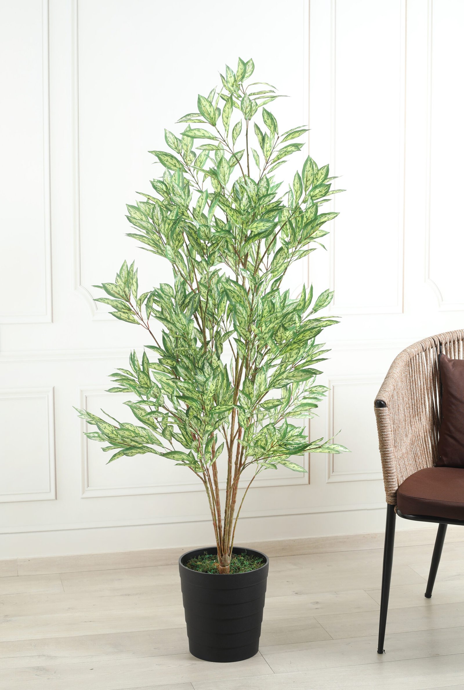 Artificial Variagated Calathea Plant – 5 Feet