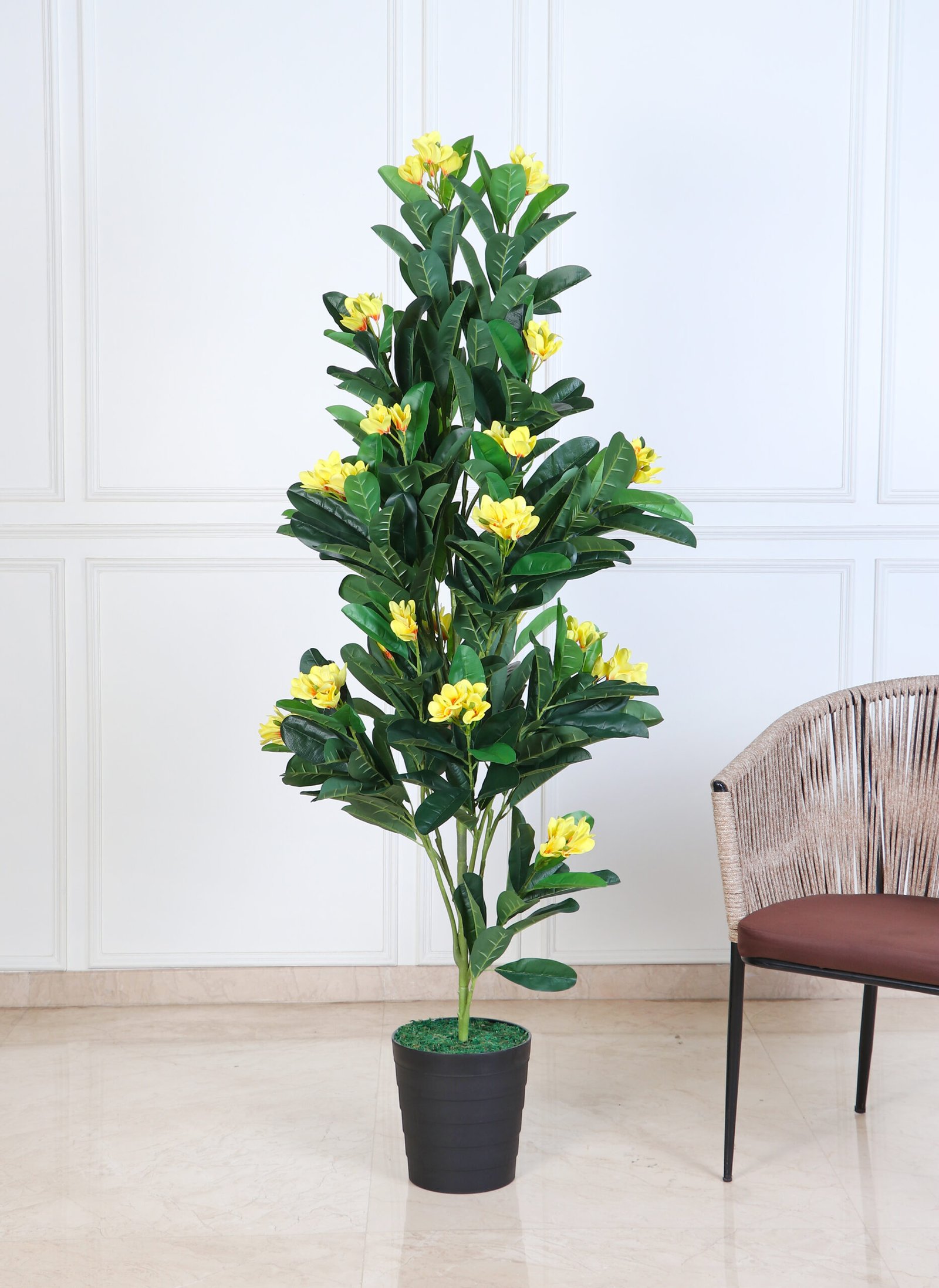 Artificial Frangipani Plant – 6 Feet, Yellow